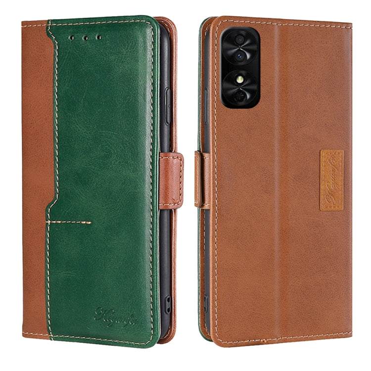 Contrast Color Side Buckle Leather Phone Case My Store