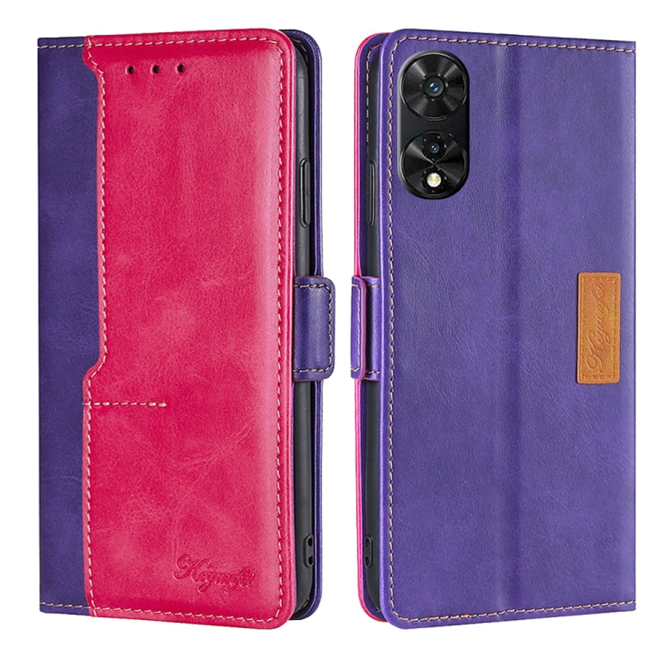 Contrast Color Side Buckle Leather Phone Case My Store