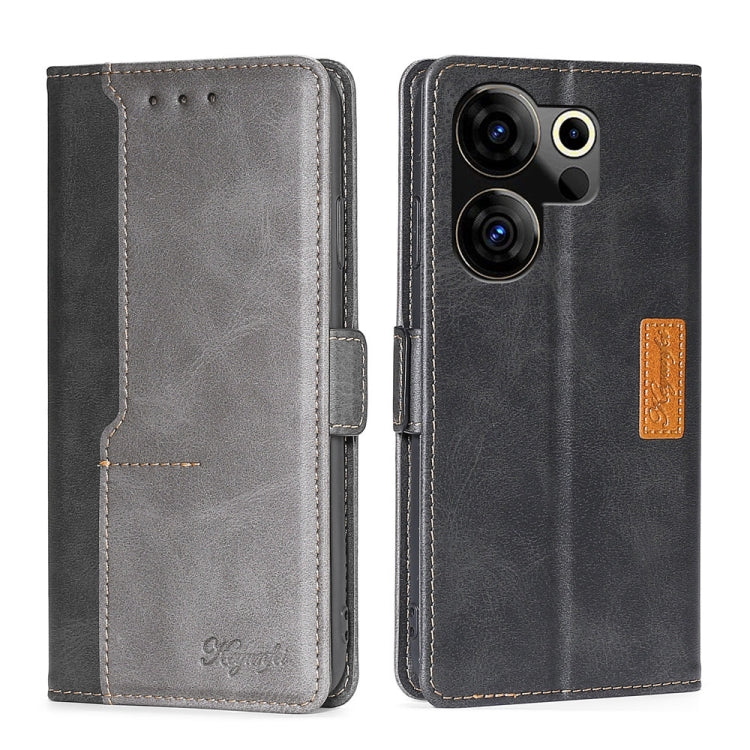 Contrast Color Side Buckle Leather Phone Case My Store