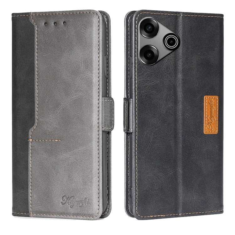 Contrast Color Side Buckle Leather Phone Case My Store