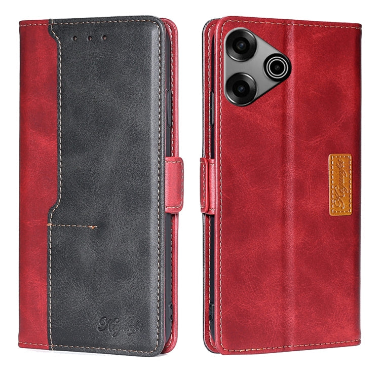 Contrast Color Side Buckle Leather Phone Case My Store