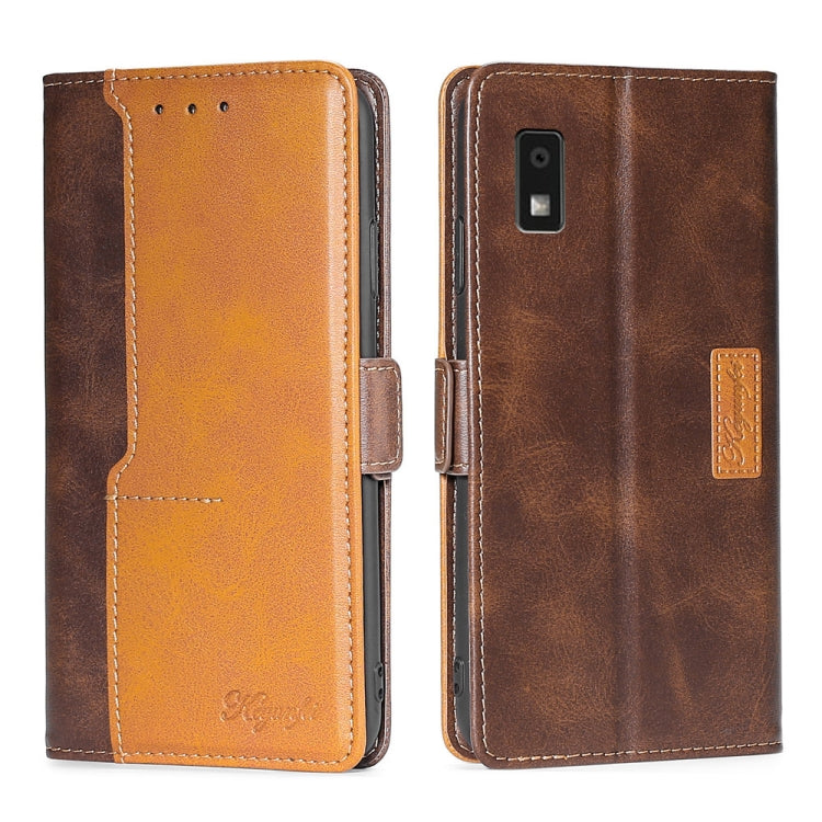 Contrast Color Side Buckle Leather Phone Case My Store