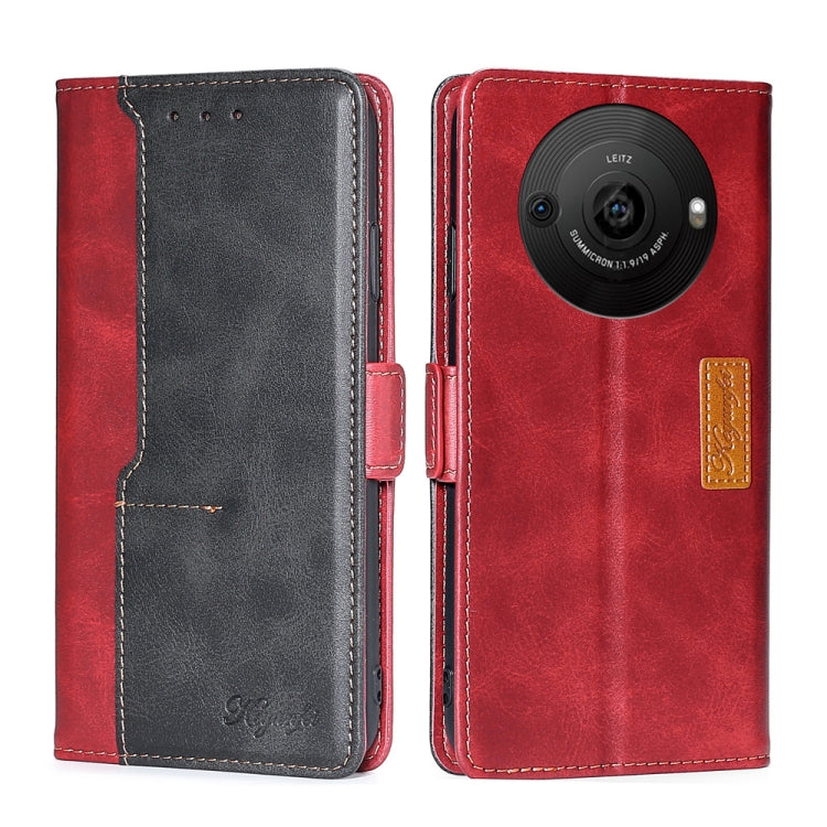 Contrast Color Side Buckle Leather Phone Case My Store