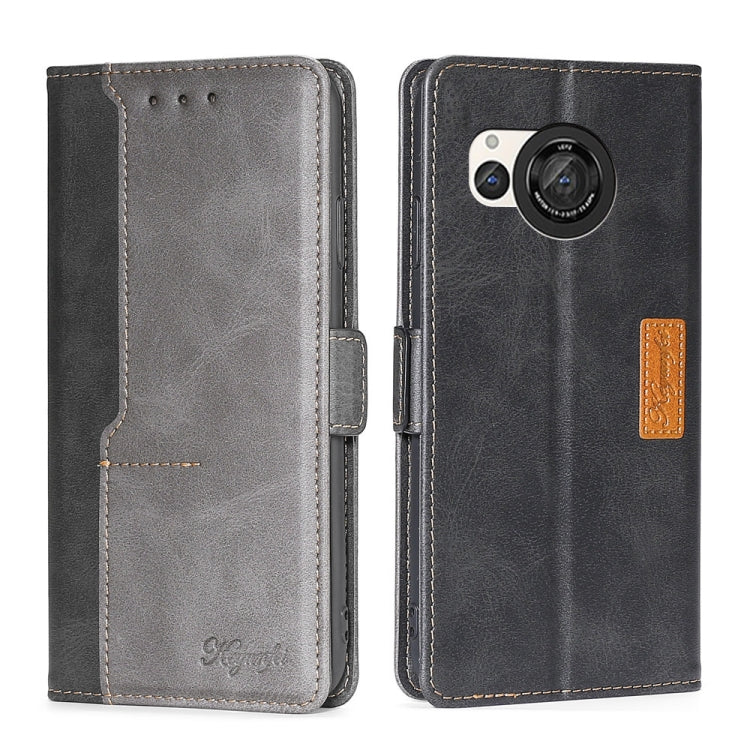 Contrast Color Side Buckle Leather Phone Case My Store