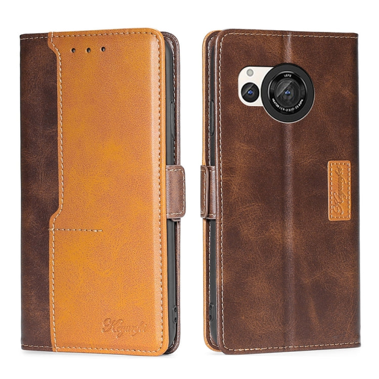 Contrast Color Side Buckle Leather Phone Case My Store