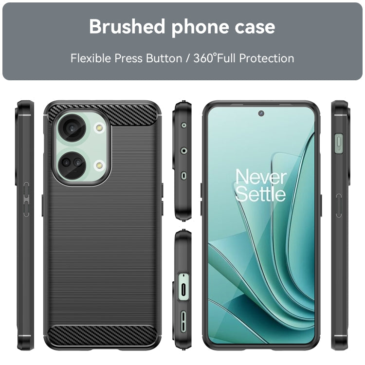 Brushed Texture Carbon Fiber TPU Phone Case My Store