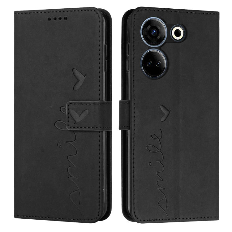 Skin Feel Heart Pattern Leather Phone Case