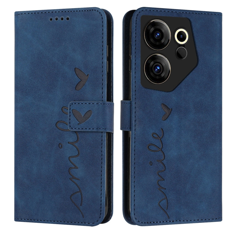 Skin Feel Heart Pattern Leather Phone Case