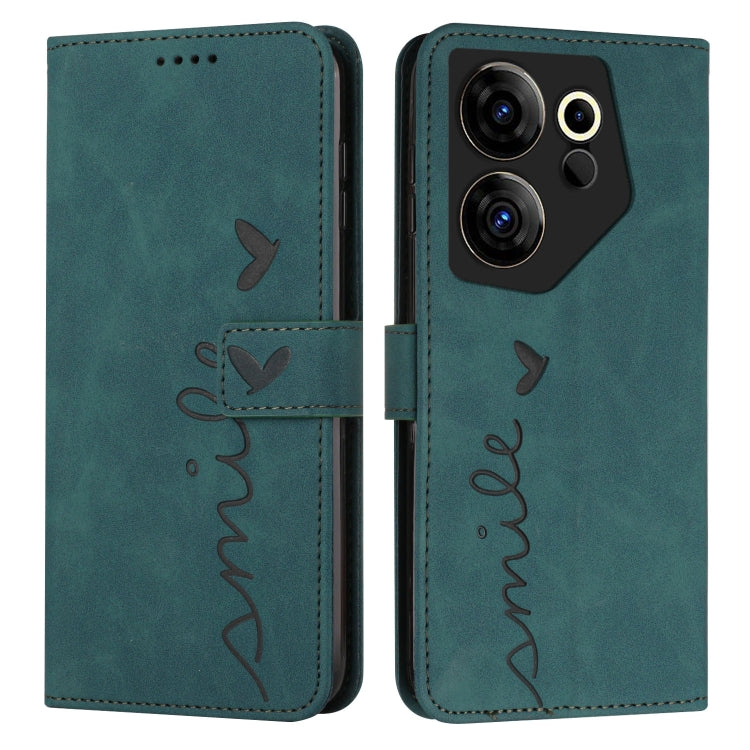 Skin Feel Heart Pattern Leather Phone Case