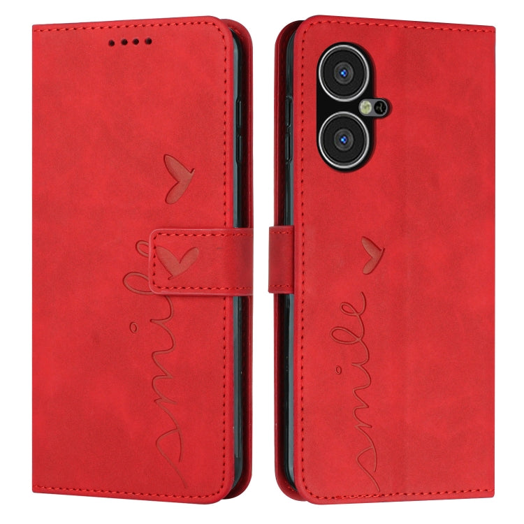 Skin Feel Heart Pattern Leather Phone Case My Store