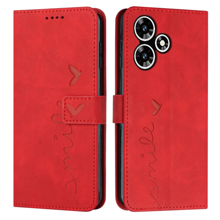 Skin Feel Heart Pattern Leather Phone Case My Store