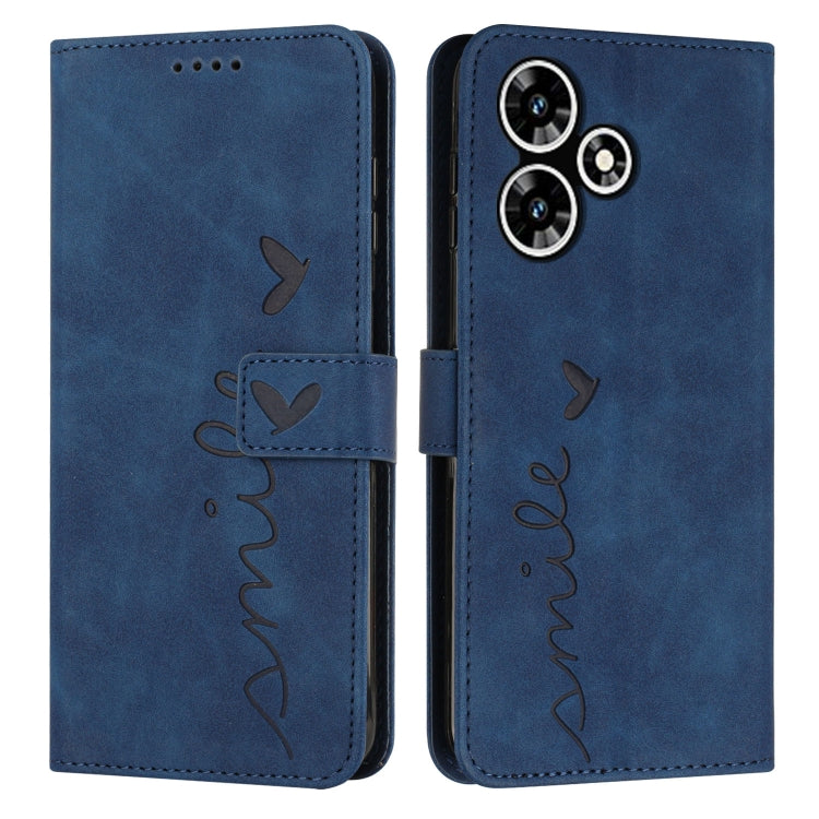 Skin Feel Heart Pattern Leather Phone Case My Store