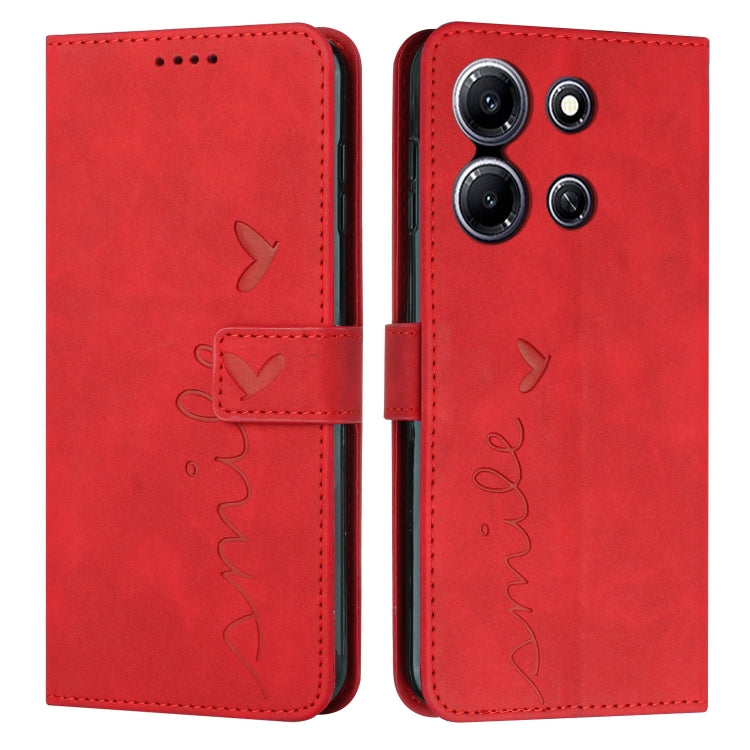 Skin Feel Heart Pattern Leather Phone Case My Store