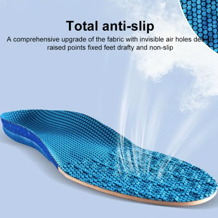 Men Shock Absorbing Sweat Absorbing Breathable Sports Insoles Reluova