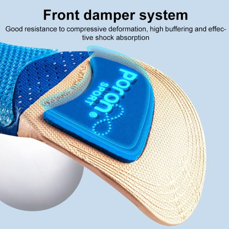 Men Shock Absorbing Sweat Absorbing Breathable Sports Insoles Reluova