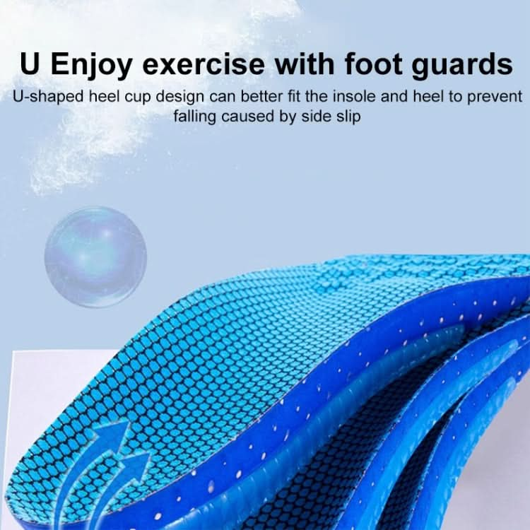 Men Shock Absorbing Sweat Absorbing Breathable Sports Insoles Reluova