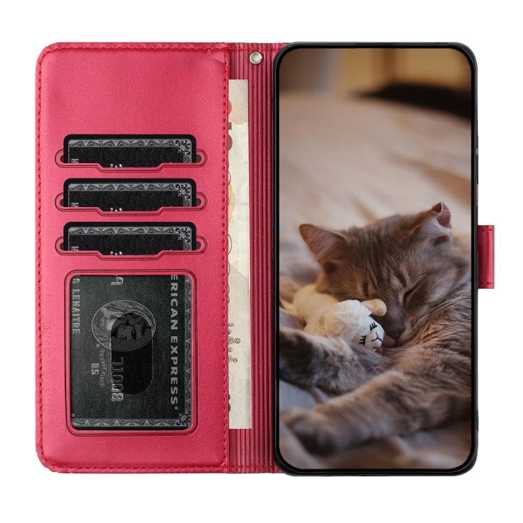 Cat Embossing Pattern Leather Phone Case with Lanyard, Series 2 My Store