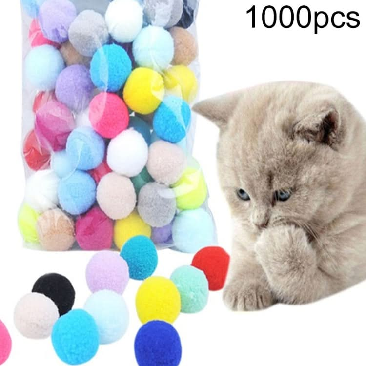 Colorful Plush Ball Pet Chew Ball Cat Interactive Toy - Reluova