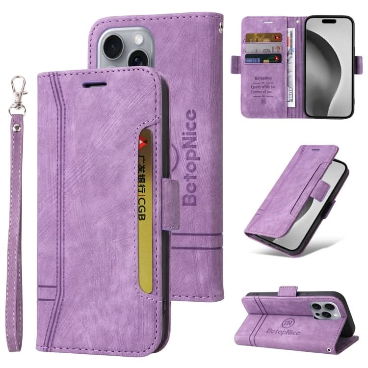 BETOPNICE Dual-side Buckle Leather Phone Case, Series 2