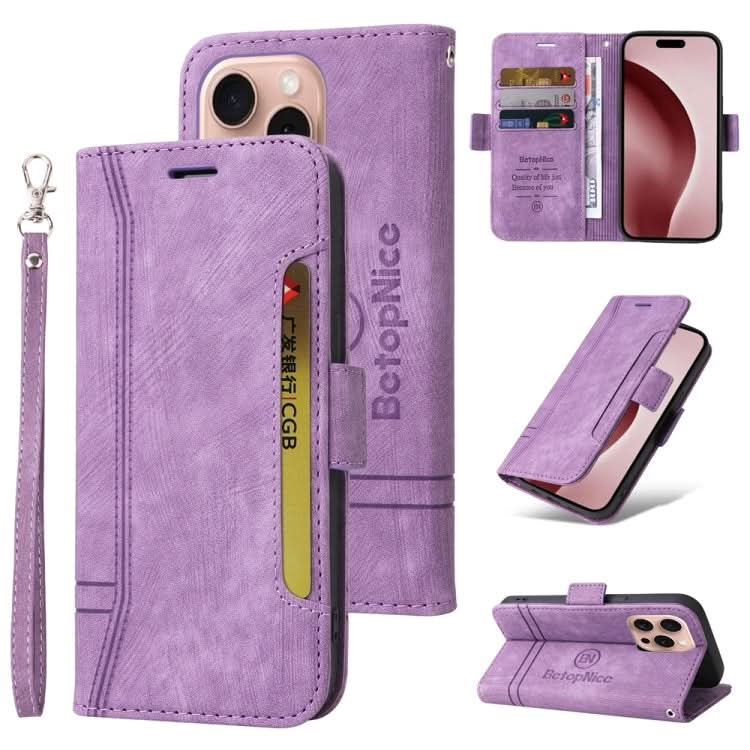 BETOPNICE Dual-side Buckle Leather Phone Case, Series 1