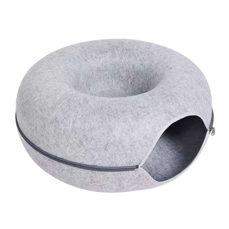 Round Wool Felt Cat Litter Tunnel Cat Litter - Reluova