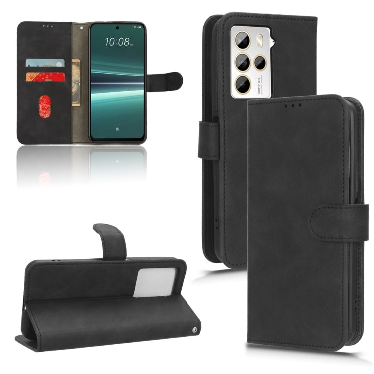 Skin Feel Magnetic Flip Leather Phone Case