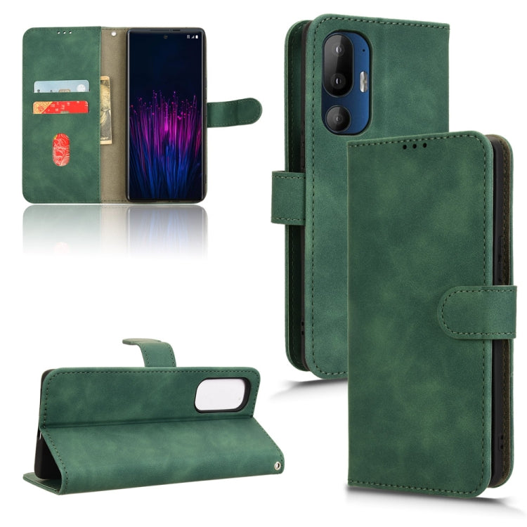 Skin Feel Magnetic Flip Leather Phone Case