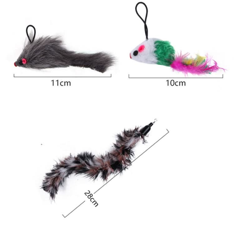 Handheld Adsorption Steel Wire Cat Teaser Stick Pet Toy, Random Color Delivery - Reluova