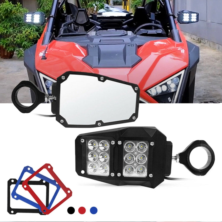 For 1.75 - 2 inch UTV-26 UTV / ATV Three Color Rear Frame Reflective Mirror with LED Lights ÎҵÄÉ̵ê