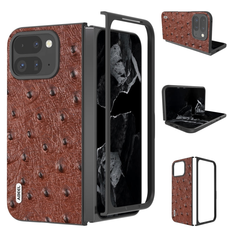 ABEEL Genuine Leather Ostrich Texture Phone Case My Store