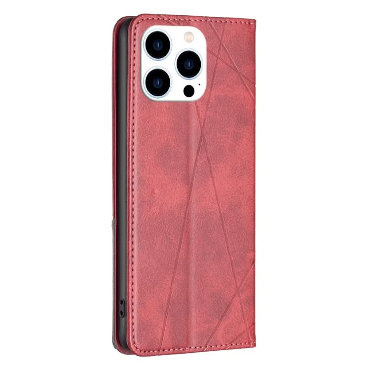 Rhombus Texture Magnetic Leather Phone Case, Series 1