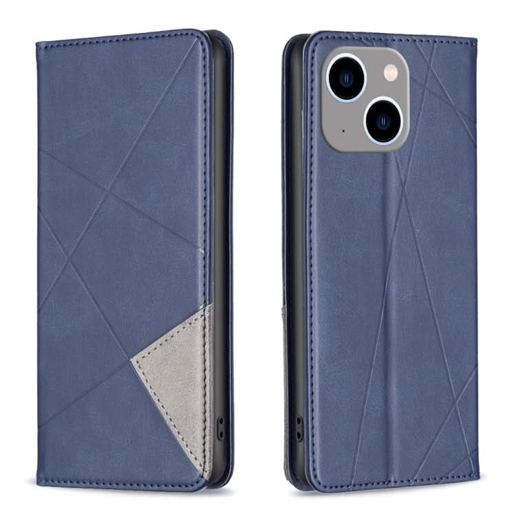 Rhombus Texture Magnetic Leather Phone Case, Series 1