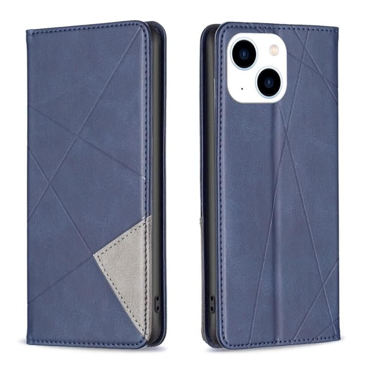 Rhombus Texture Magnetic Leather Phone Case, Series 1