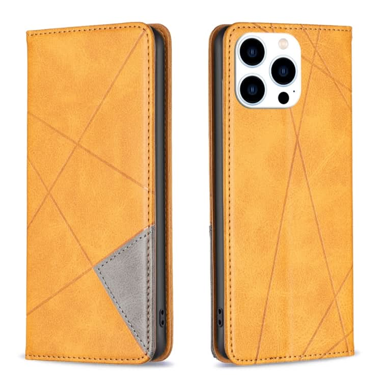 Rhombus Texture Magnetic Leather Phone Case, Series 1