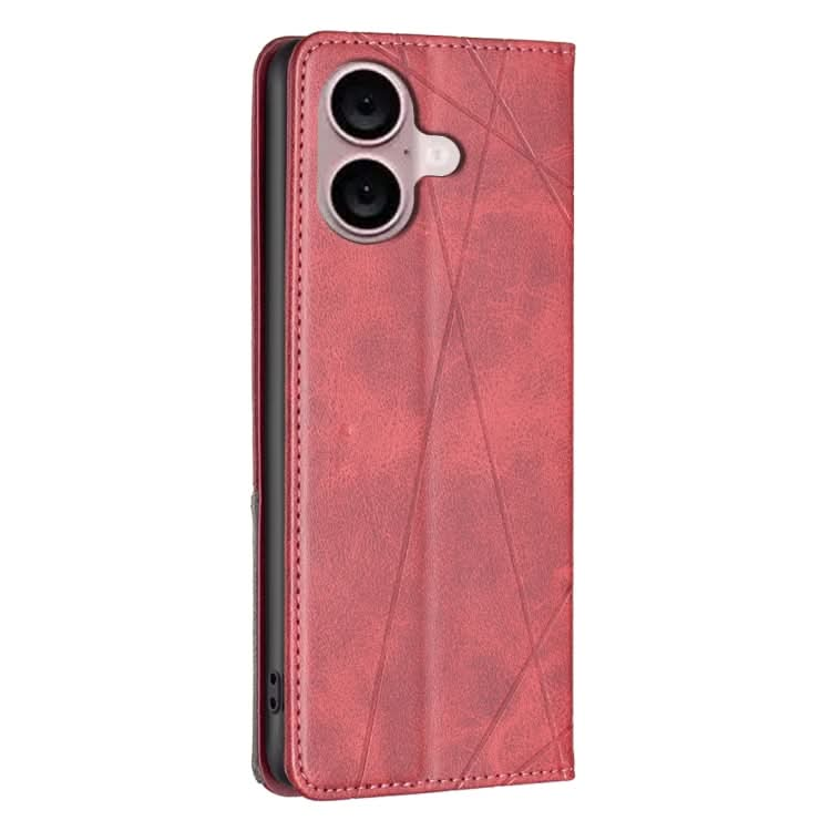 Rhombus Texture Magnetic Leather Phone Case, Series 2