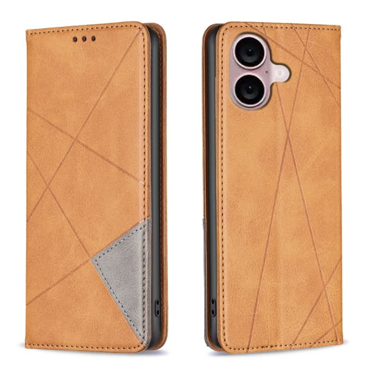 Rhombus Texture Magnetic Leather Phone Case, Series 2