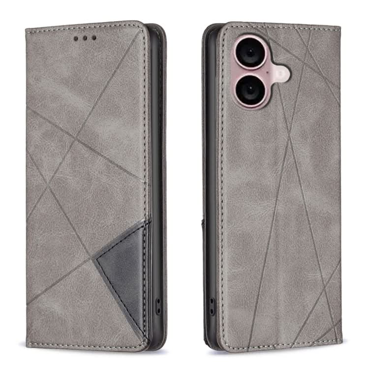 Rhombus Texture Magnetic Leather Phone Case, Series 2