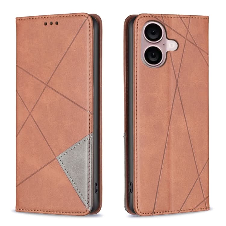 Rhombus Texture Magnetic Leather Phone Case, Series 2