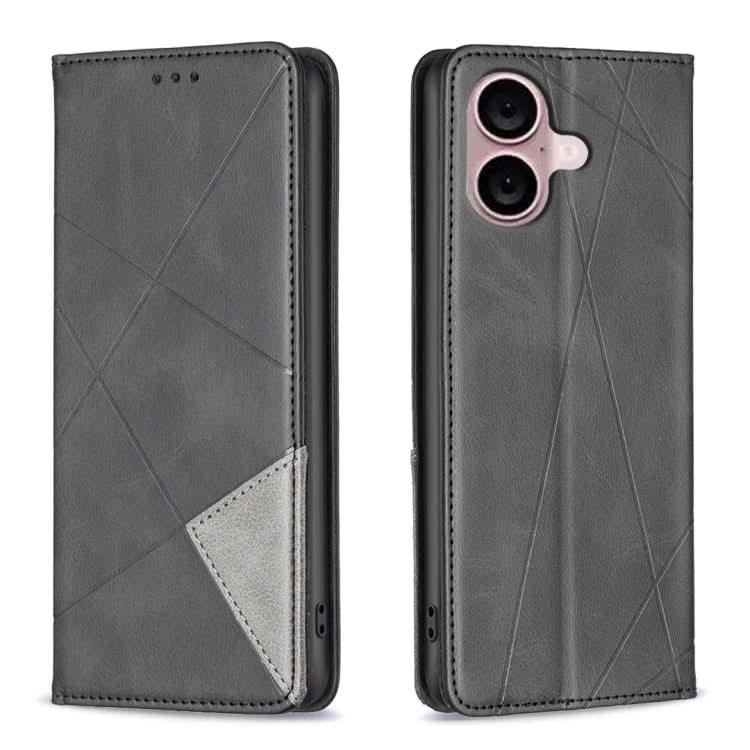 Rhombus Texture Magnetic Leather Phone Case, Series 2