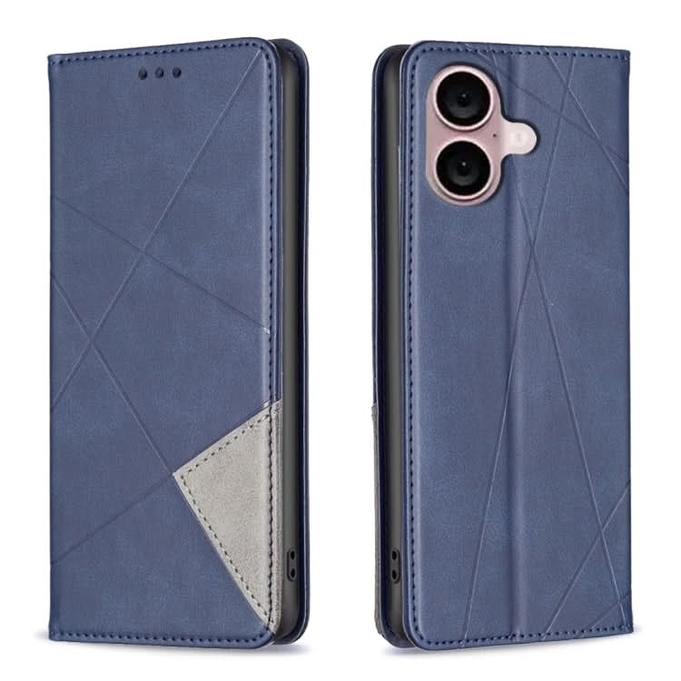 Rhombus Texture Magnetic Leather Phone Case, Series 2