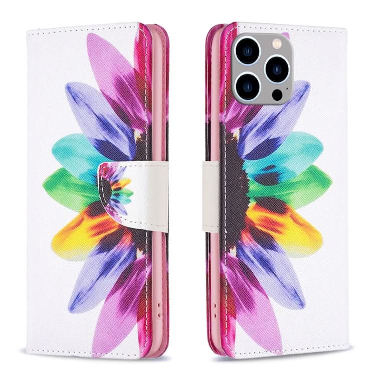 Colored Drawing Pattern Leather Phone Case, Series 3