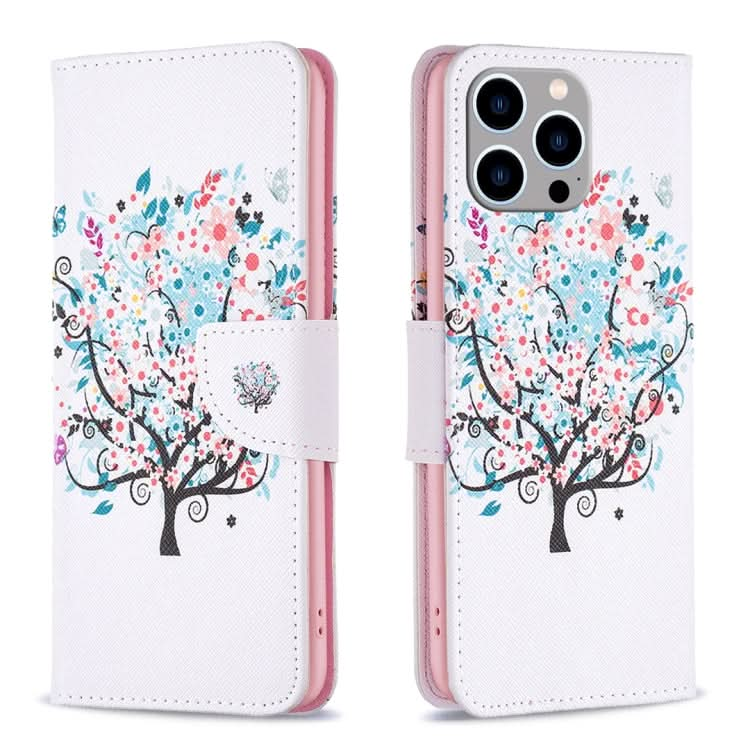 Colored Drawing Pattern Leather Phone Case, Series 3