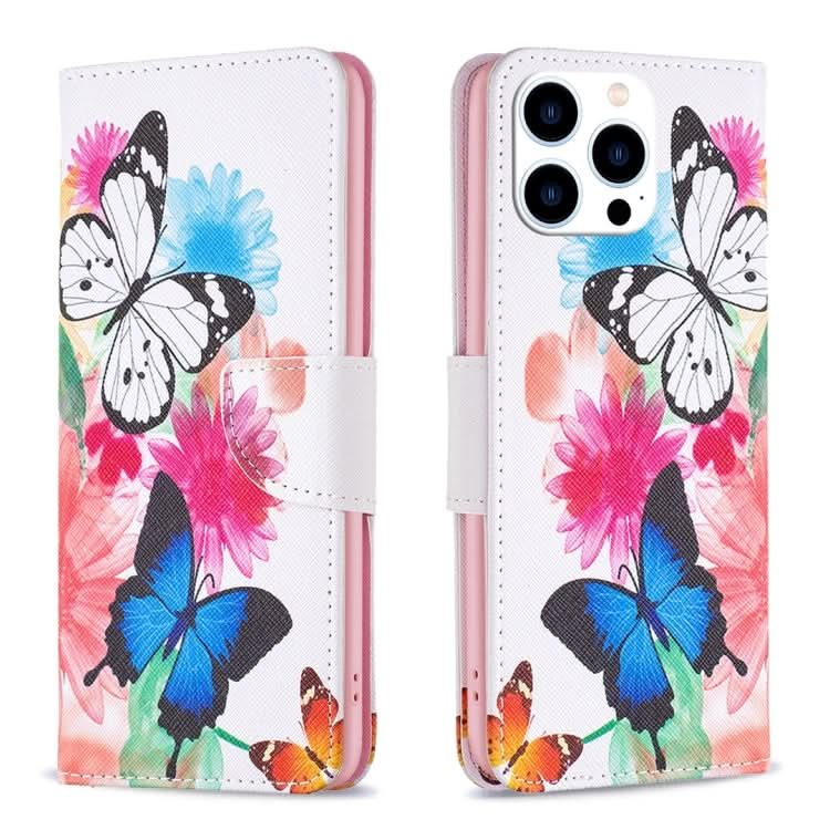 Colored Drawing Pattern Leather Phone Case, Series 1