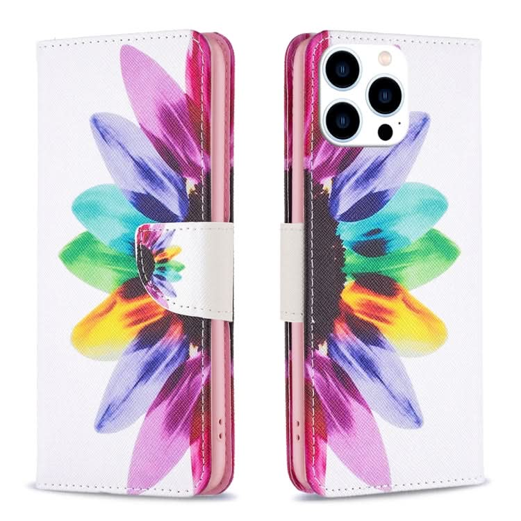 Colored Drawing Pattern Leather Phone Case, Series 1