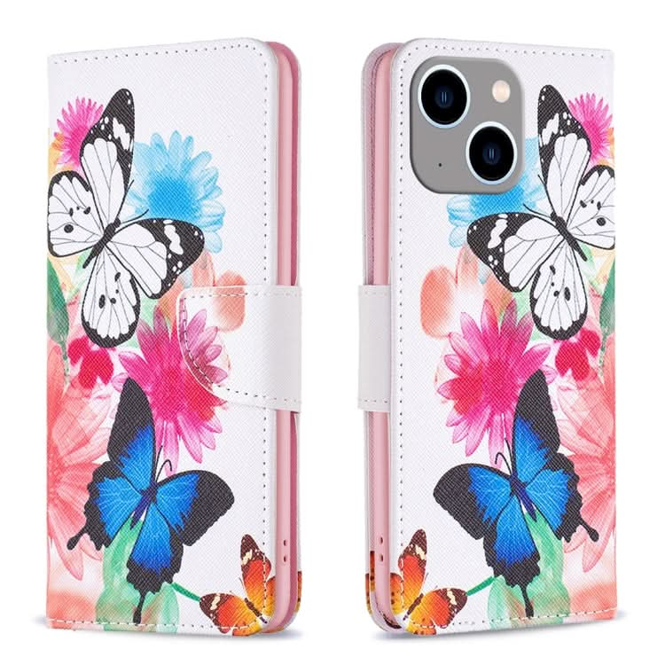 Colored Drawing Pattern Leather Phone Case, Series 1