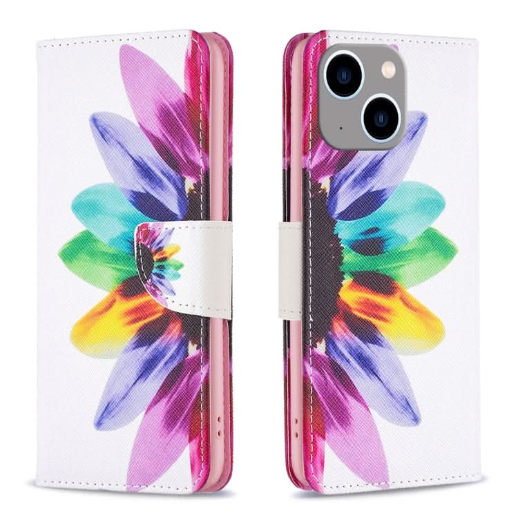 Colored Drawing Pattern Leather Phone Case, Series 1