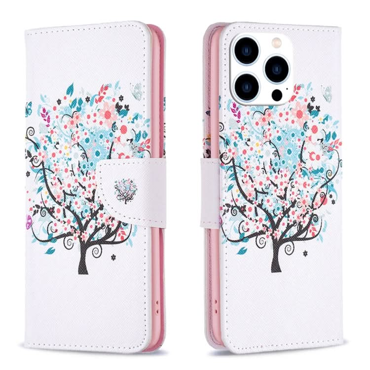 Colored Drawing Pattern Leather Phone Case, Series 3