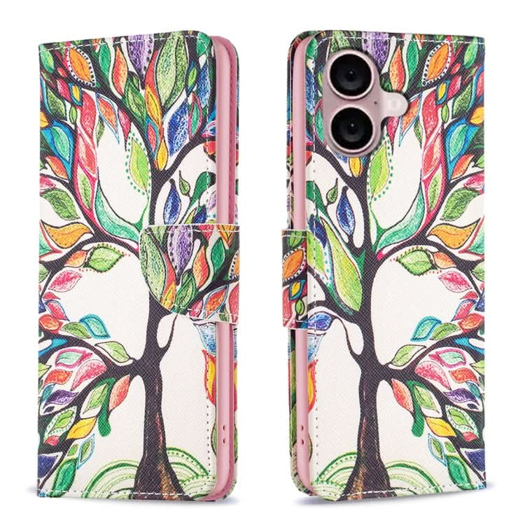 Colored Drawing Pattern Leather Phone Case, Series 2