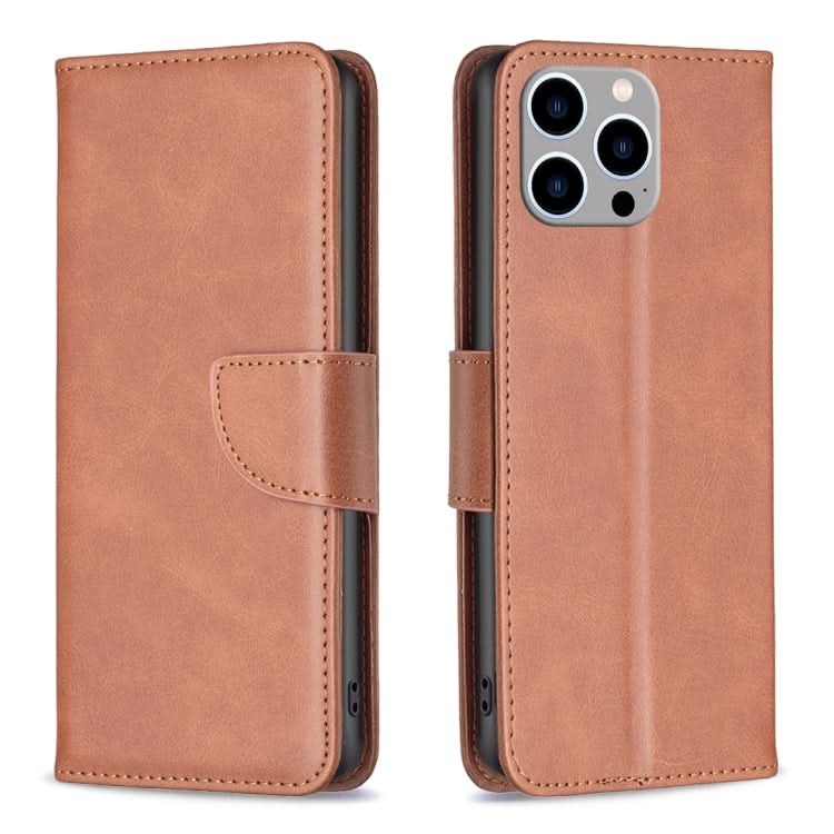 Lambskin Texture Pure Color Flip Leather Phone Case, Series 2