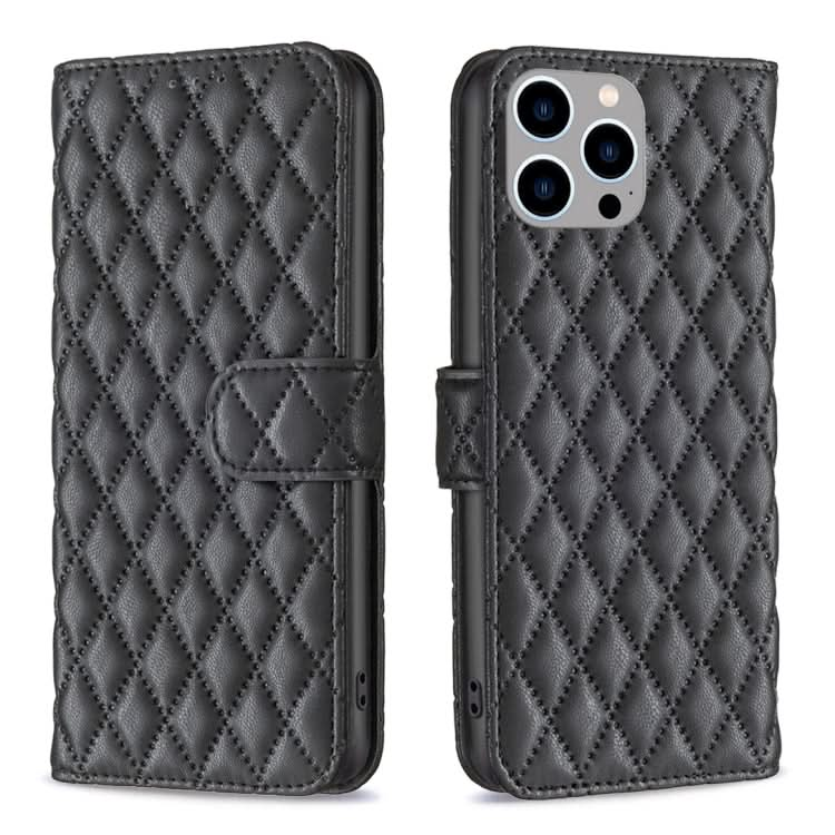 Diamond Lattice Wallet Flip Leather Phone Case, Series 2